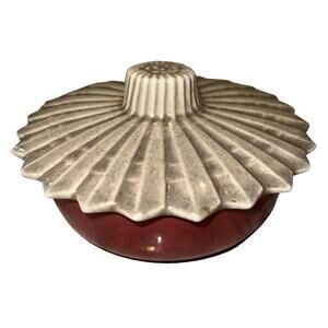 VINTAGE West Coast Pottery California 101 Lidded Bowl Handmade Speckle Art Deco